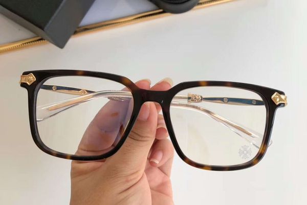 

oralover tortoise gold eyeglasses glasses square frame eye wear men designer sunglasses new with box, Black