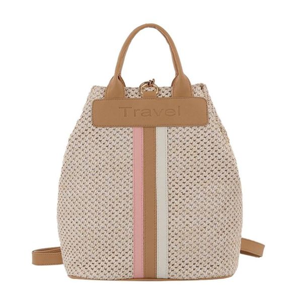 

famous ladies woven multi-function large capacity women hollow handmade school bags mochila outdoor hiking bag #lr3