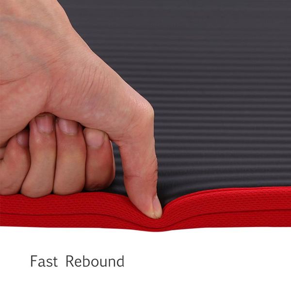 

extra thick non-slip yoga mat men gym home exercise pads women sports fitness overlocking mats with carrying strap yoga mat 2019