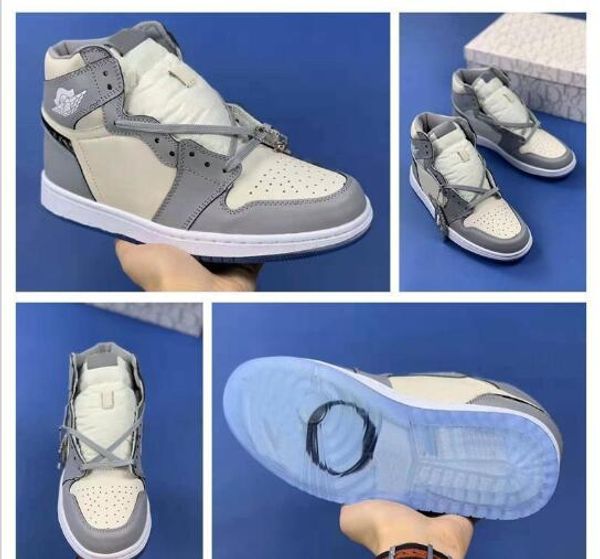 

2020 new aj 1 high og jumpman 1s designer sneakers luxury mens womens basketball shoes ah7389-101 sports air trainers with box