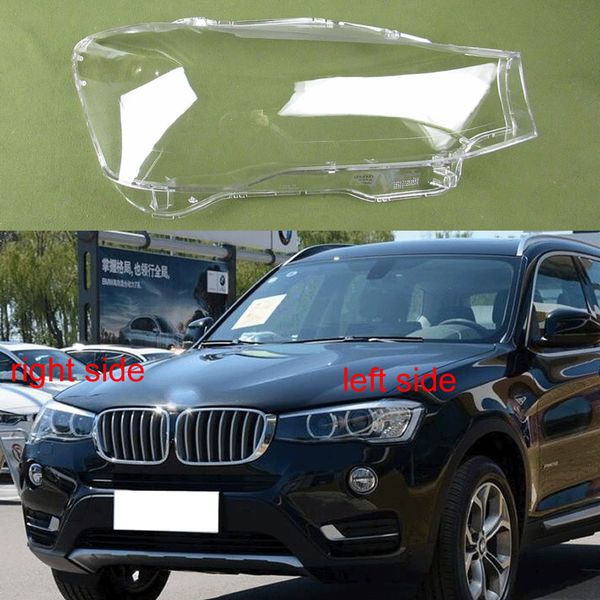 

for x3 f25 2014 2015 2016 2017 headlights cover shell mask transparent cover lampshdade headlamp lampshade lamp shade