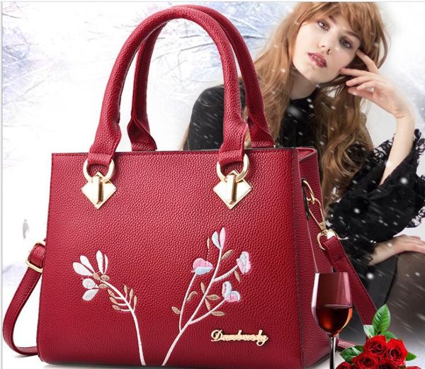 

fh44-1#2019 new embroidered decoration high grade low price handbags handbag shoulder bag wallet