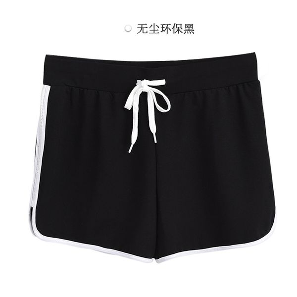 

2020 new women's summer thin cotton non-curly loose shorts, White;black
