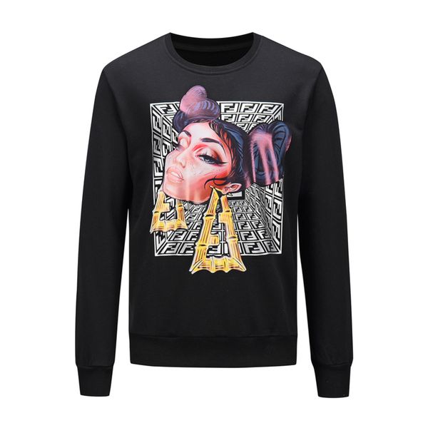 

mens designer hoodie hip hop pullover printed men women sweater hoodie long sleeve pullover brand hoodies luxury france, Black