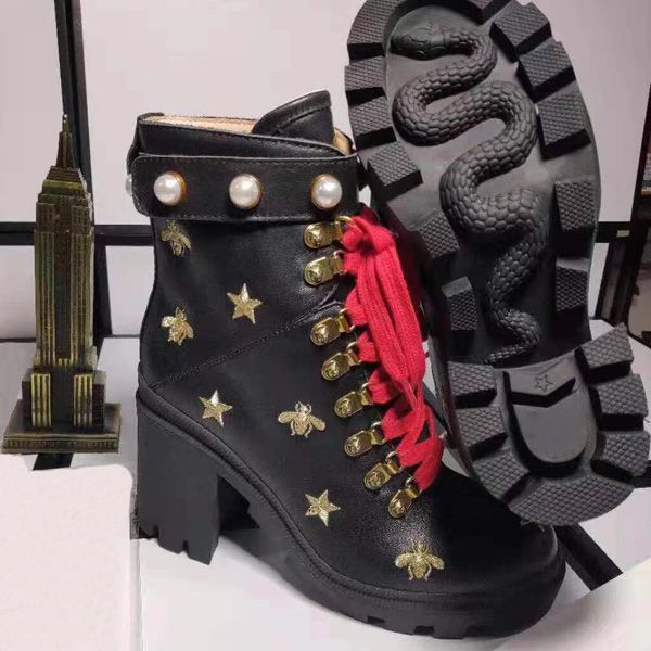 

2019 new laureate platform desert boot leather black heart boots winter overcloud platform desert boots fashion designmartin boots with box