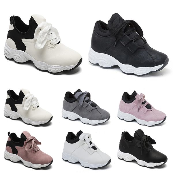 

non-brand running shoes for women chaussures white black pink grey suede fashion sports sneakers 36-40 style 226, White;red