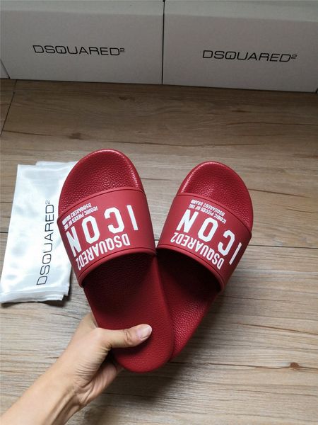 

ss20 new arrival brand designer slides men women d2 sandals beach slippers size 35-46 #05, White