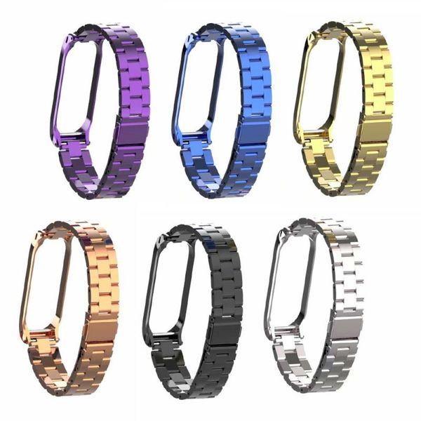 

smart watch strap metal stainless steel strap for xiaomi mi band 4 wrist strap for xiaomi miband 4 bracelet