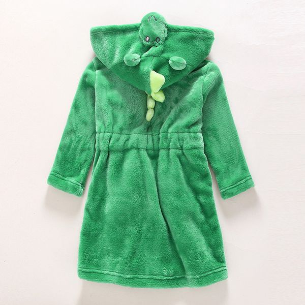 

winter children pajamas flannel toddler robes hooded sleepwear girls roupao infantil bathrobe kids clothes boys homewear, Blue;red