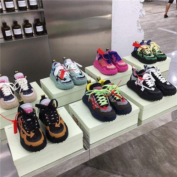 

color dad shoes women 2019 autumn and winter new fashion catwalk breathable couple shoes color matching thick-soled sneakers, Black