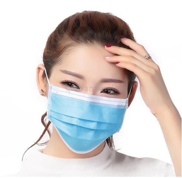 

туман пыль 50pcs синей и adultren одноразового лицо мультфильм для взрослых 3 layer mask ply ушной non woven fabric dhl доставка g2fn