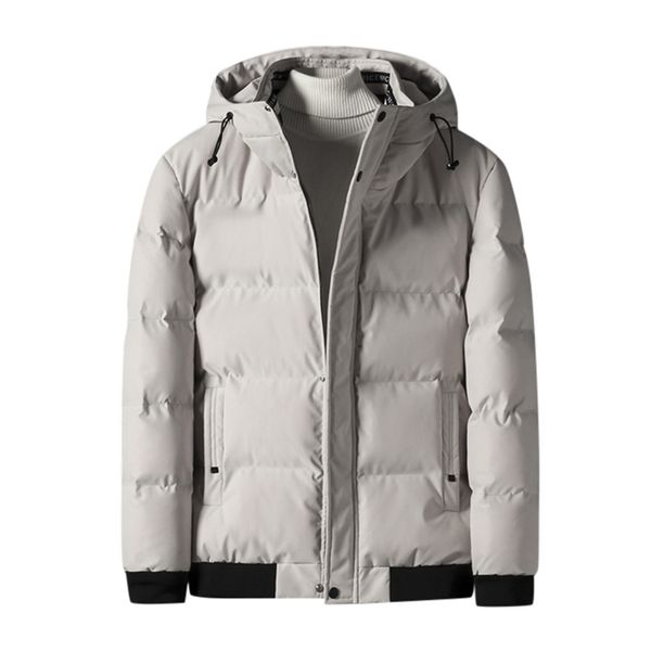 

winter jacket men windbreaker hooded warm male overcoat fashion men hooded black grey brand men coat slim fit plus size m-4xl