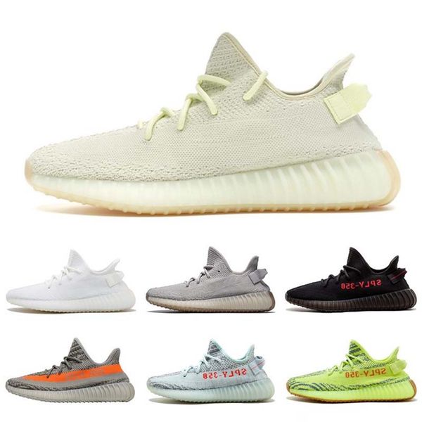 

2019 new 350 v2 static butter beluga 2.0 kanye west men women 350 shoes sports training sneakers eur 36-46, Black