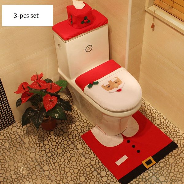 

maxi санта-клаус туалет набор из трех частей рождество туалет набор рождественский туалет украшения елочные украшения, украшения дома, Silver