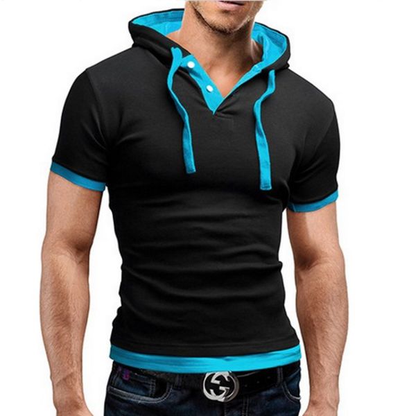 

Brand 2018 Mens Polo Shirt Short -Sleeve Solid Poloshirt Men Polo Homme Slim Mens Clothing Camisas Hooded Camisa Polo Shirt Xxxl