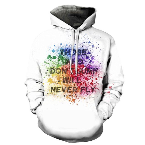 

spring 2020 new 3d digital print street lovers casual hoodie popular logo men's hoodie, Black