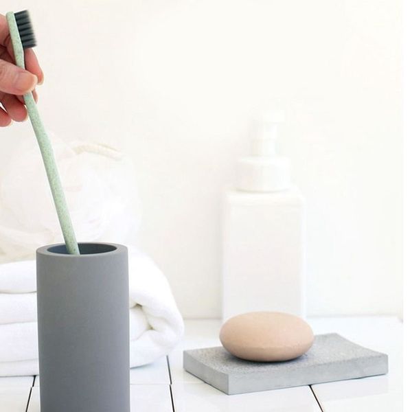 

organic diatomite toothbrush holder grey bathroom sinks