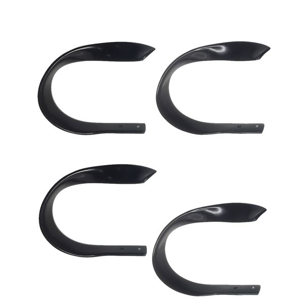 

4 pieces chic design decorative black metal curtain holdbacks hooks, drapery tiebacks holder, window curtains metal finials