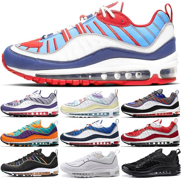 

2019 98 designer men women running shoes cone gundam black white gym red easter usa raptors fashion mens trainers sport sneaker size 36 45, White;red