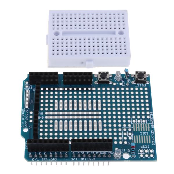 

uno r3 expansion board 328 protoshield prototype with mini breadboard