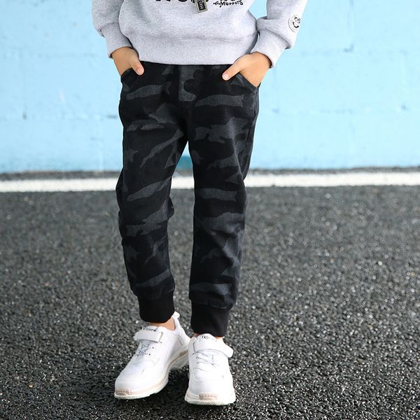 

camouflage boys trousers girl pants casual cotton print mid elastic waist harem kids pants boy children blue green army