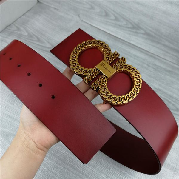 

Fashion belt 2019 new women wide belt fashion smooth buckle gold buckle belts body wide 7cm female friends casual personality belt 123010