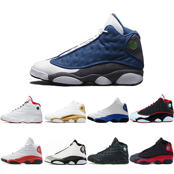 

13 13s bred chicago flint atmosphere grey mens basketball shoes wheat cap and gown he got game dirty bred hyper royal sneakers