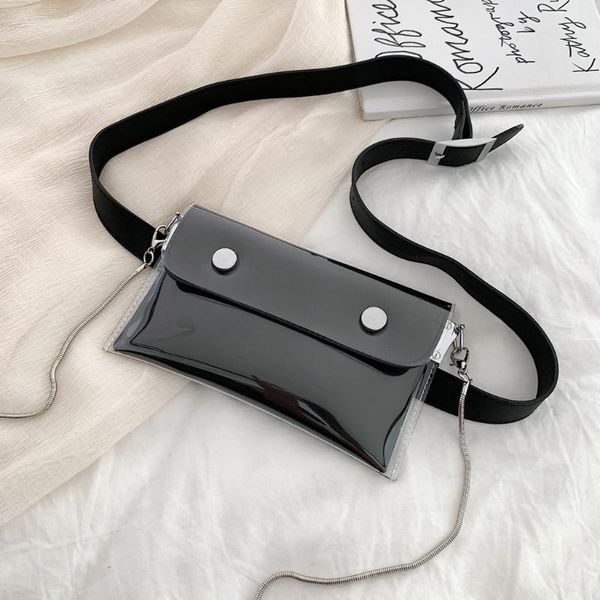 

2020 мода женщины водонепроницаемый кожаный цепи сумки на ремне высокая емкость высокое качество прочный crossbody грудь сумка новый тренд#l