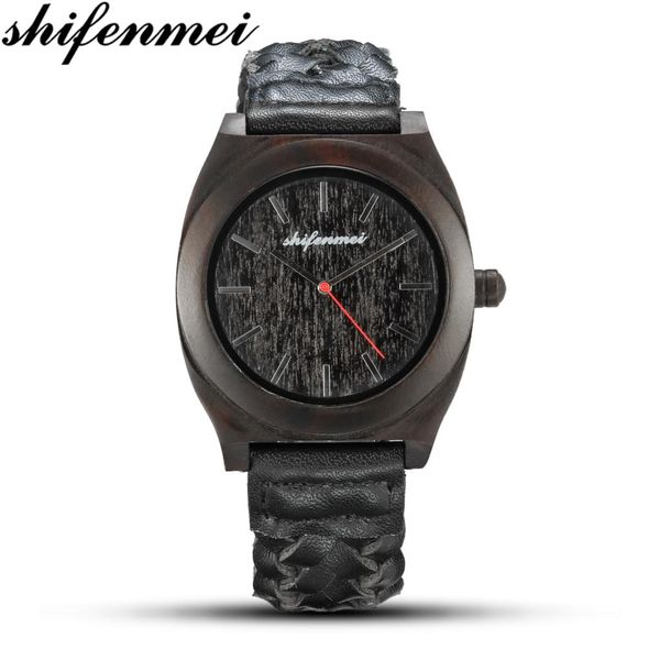

shifenmei watches mens 2019 fashion quartz watch men wristwatches leather strap clock male relogio masculino, Slivery;brown