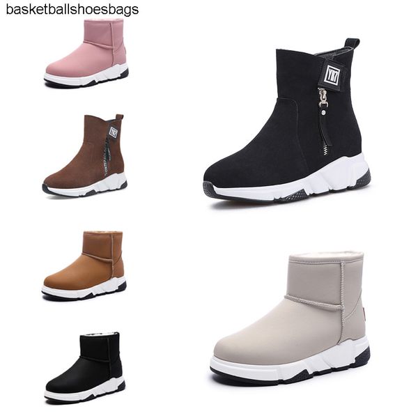 

boots non-brand fashion women 2019 triple black red beige brown suede winter snow ankle boots outdoor walking shoes 35-40 style 14