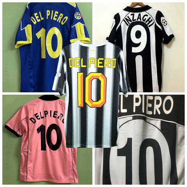 

1995 1997 1997 1988 1999 2000 2002 2003 2011 2012 buffon trezeguet nedved zidane inzaghi del piero pirlo jersey football shirts s-2xl, Black;yellow