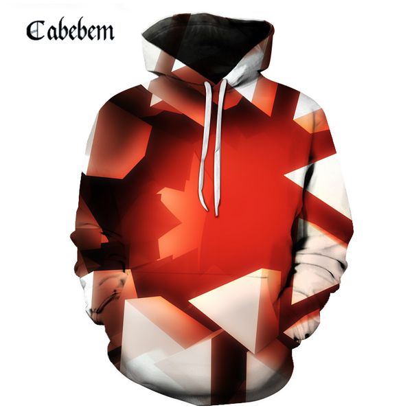 

2019 men 3d hoodies innovative design printed sweatshirt digital print 3d pullover punk street long sleeve pocket hoodie 6xl, Black