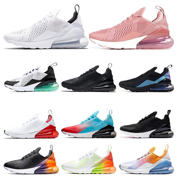 

2019 new arrivel running shoes for men triple black white black gradient rainbow firecracker laser fuchsia womens sports sneakers size 36-45