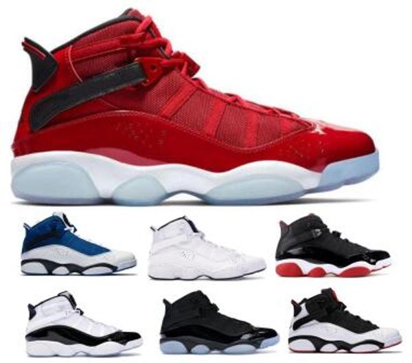 

6 6s Six Rings Баскетбольные кроссовки Кроссовки Jumpman Concord Bred Желтый Ice Gym Красный конфет