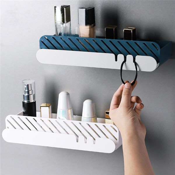 

1 pc practical bathroom traceless corner storage rack bathroom kitchen organizer shower shelf storage suction shelf @c