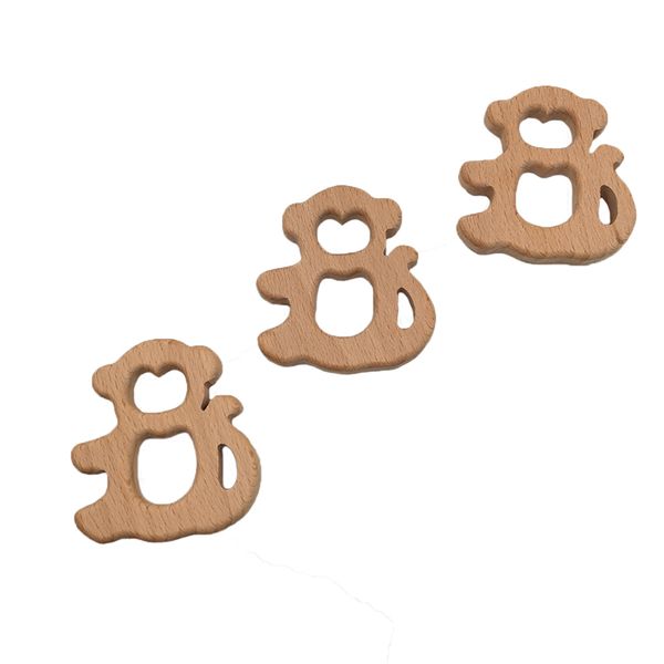 

дерево обезьяна прорезыватель diy уход дерево кулон прорезывания зубов игрушки симпатичные пищевые материалы органические жевать подарок дет