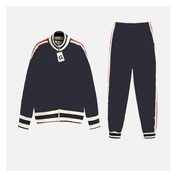 

mens designer tracksuits brand two-pieces fashion jackets & trackpants with tag/label kanye west hiphop streetwear wholesale, Gray