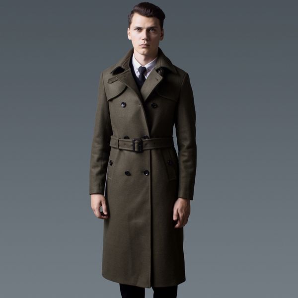 

long wool overcoat male luxury double breasted solid jackets and coats plus size 5xl 6xl autumn winter mens trench, Tan;black