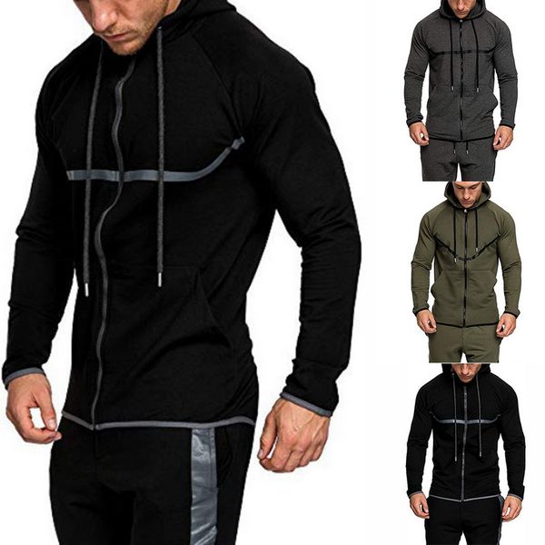 

vertvie patchwork hip hop hooded sweatshirt coats solid tactical hoodies men sportwear fashion tracksuit streetwear 2020, Black;red
