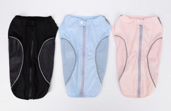 

factory spring/summer thin dog clothing reflective anti-wool sunscreen breathable mesh pet clothing pet clothing xs-2xl size