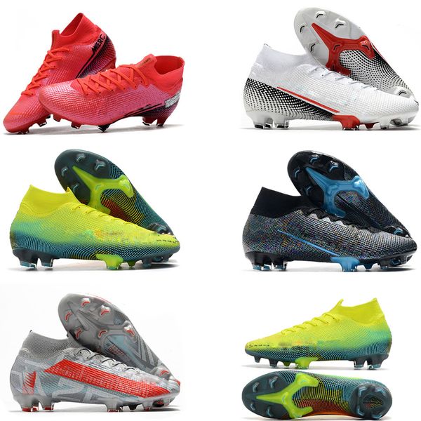 

2020 soccer shoes superfly 7 elite se fg soccer cleats mens boys football boots mercurial vapors 13