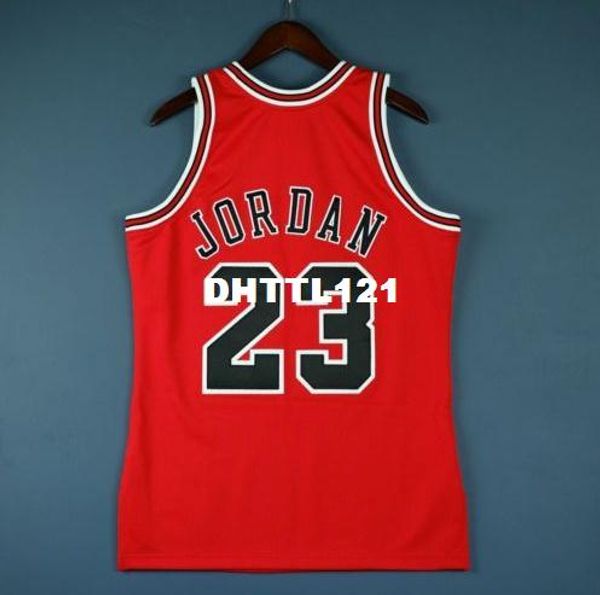 

men 100% michael mitchell ness 97 98 finals college jersey full embroidery size s-4xl or custom any name or number jersey, Red;gray