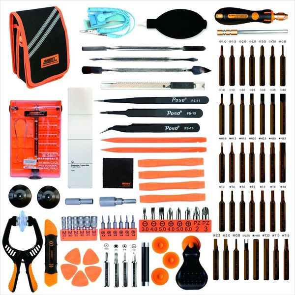 

magnetic torx insulated multitools phone repair tools kit household hand tool set 96 in 1 tool combination screwdriver set