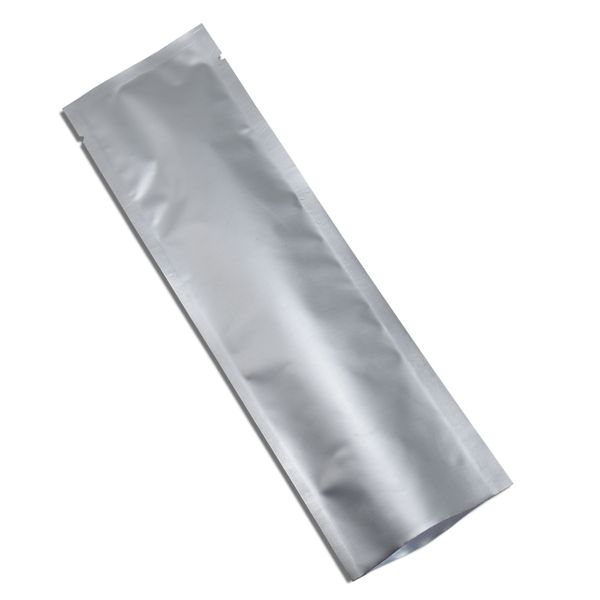 

100pcs pure metal foil packing bag open heat sealable aluminum mylar packing bags for coffee bean powder wrapping