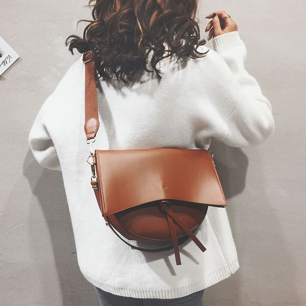 

european retro fashion tote bag 2019 new quality soft pu leather women's designer luxury handbag casual shoulder messenger bag