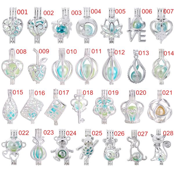 

700 de ign for you choo e ilver rainbow color locket pearl bead cage e ential oil diffu er locket open pendant fun gift