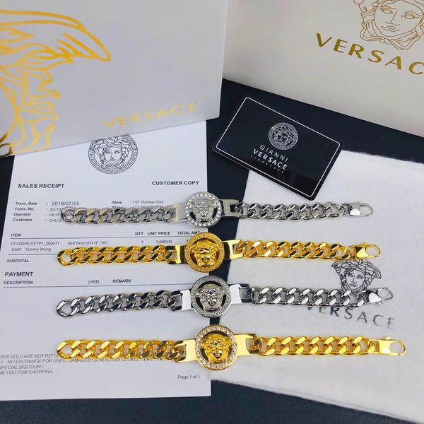 

2019 fashion brand womans beacelets for women wrap cuff slake alloy bracelets with alloy buckle fashion nature jewelry no box jie9a, Silver