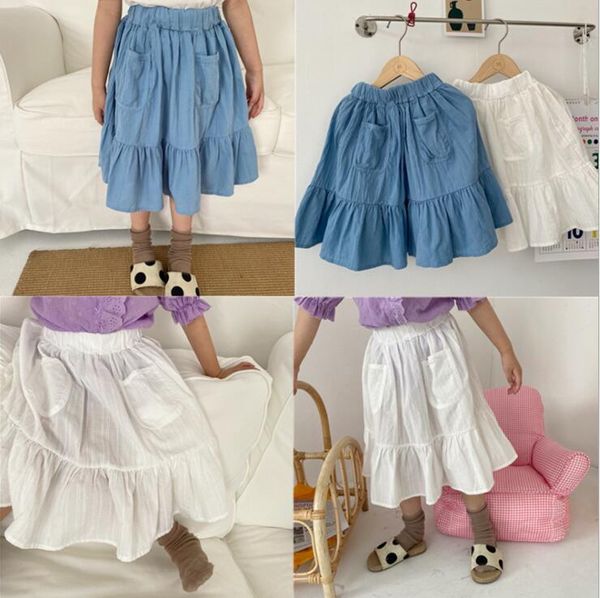 

2020 new wholesale baby girls ruffles skirt summer kids girls skirts 1-7t