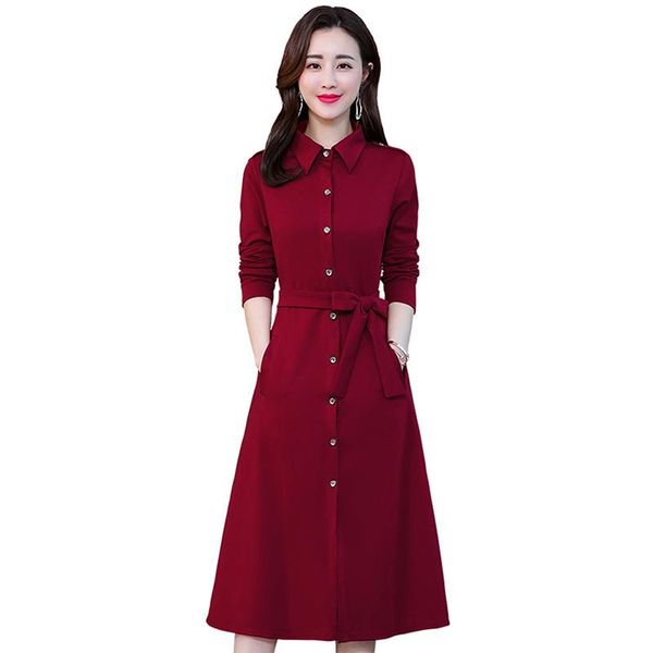 

fashion 2020 autumn winter women casual single breasted simple classic long trench coat with belt chic female windbreaker t318, Tan;black