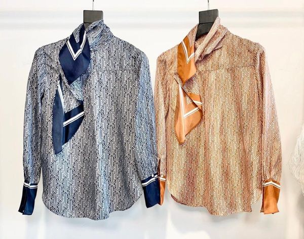 

2019 new ladies fashion long sleeve casual twill silk shirt 0109, White